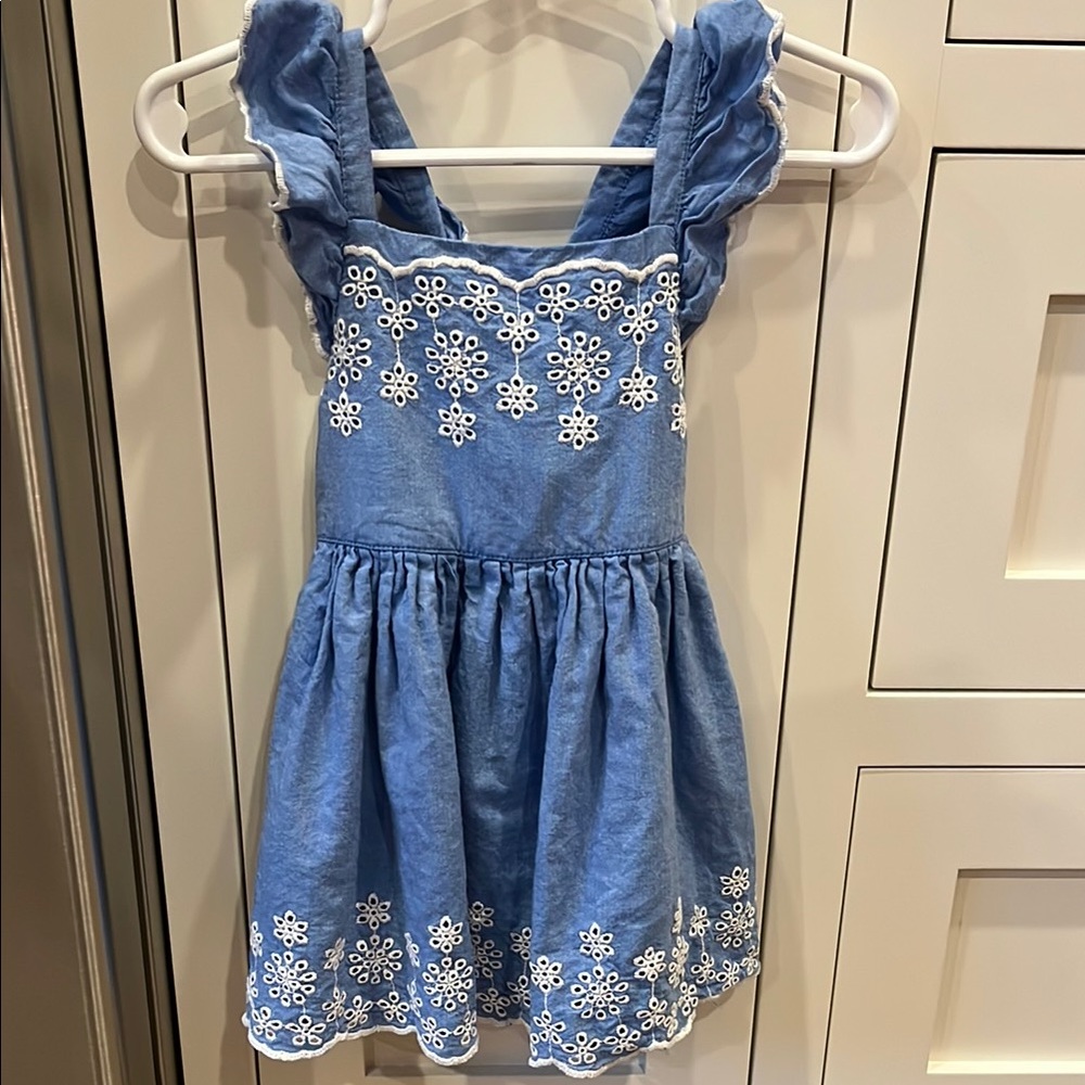 18 mo blue and white floral dress